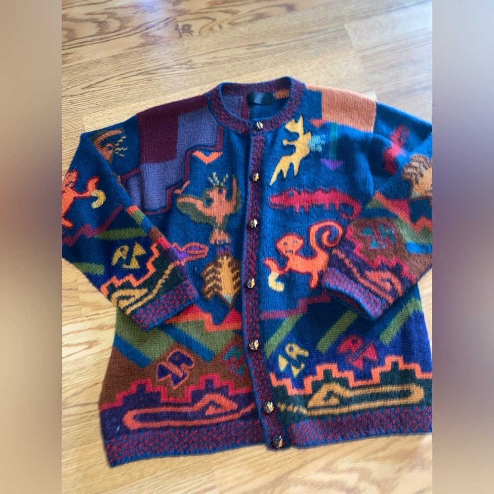 Peruvian Connection Multicolor Patterned Women's … - image 1